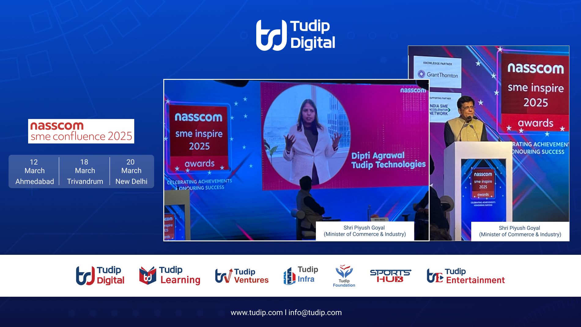 Tudip Technologies Represented at NASSCOM SME Confluence 2025