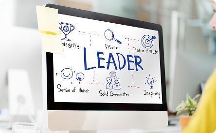 Leader authority boss coach director manager concept